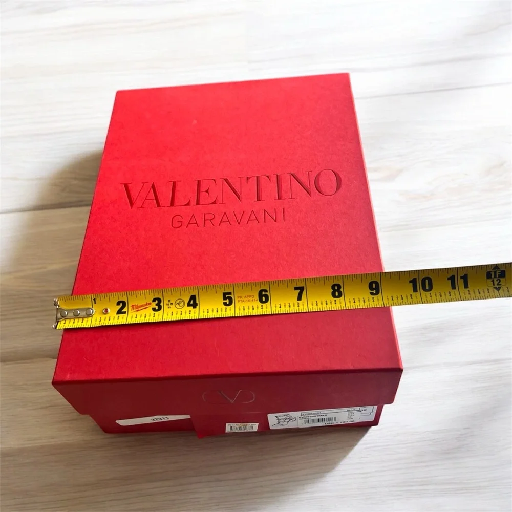 Valentino Garavani White and Red Dust Bags and Box Set
